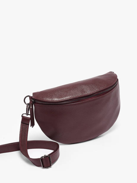 Heuptasje Caviar Leder Milano Rood caviar CA21123 ander zicht 1